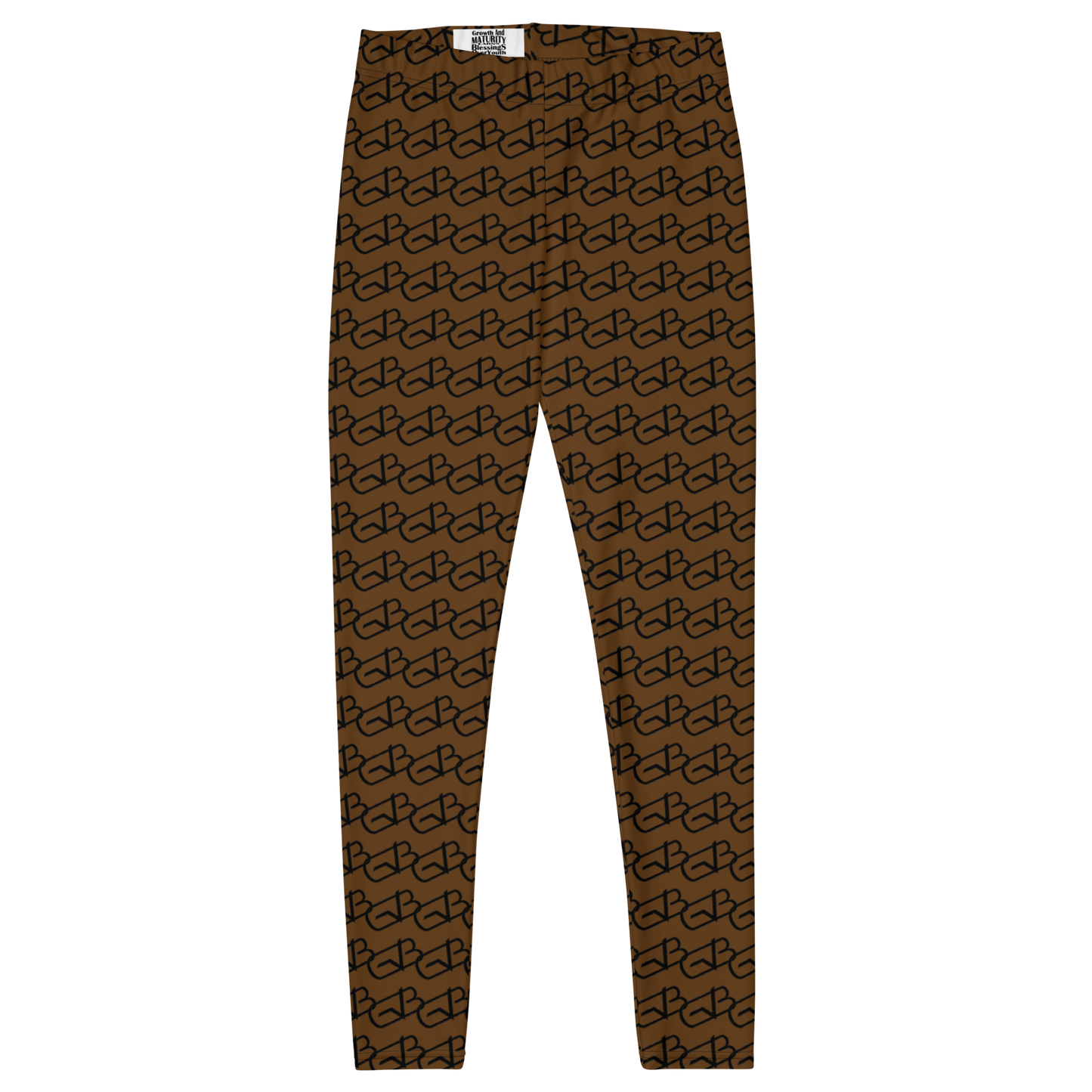 GB Logo Yoga Leggings Brown