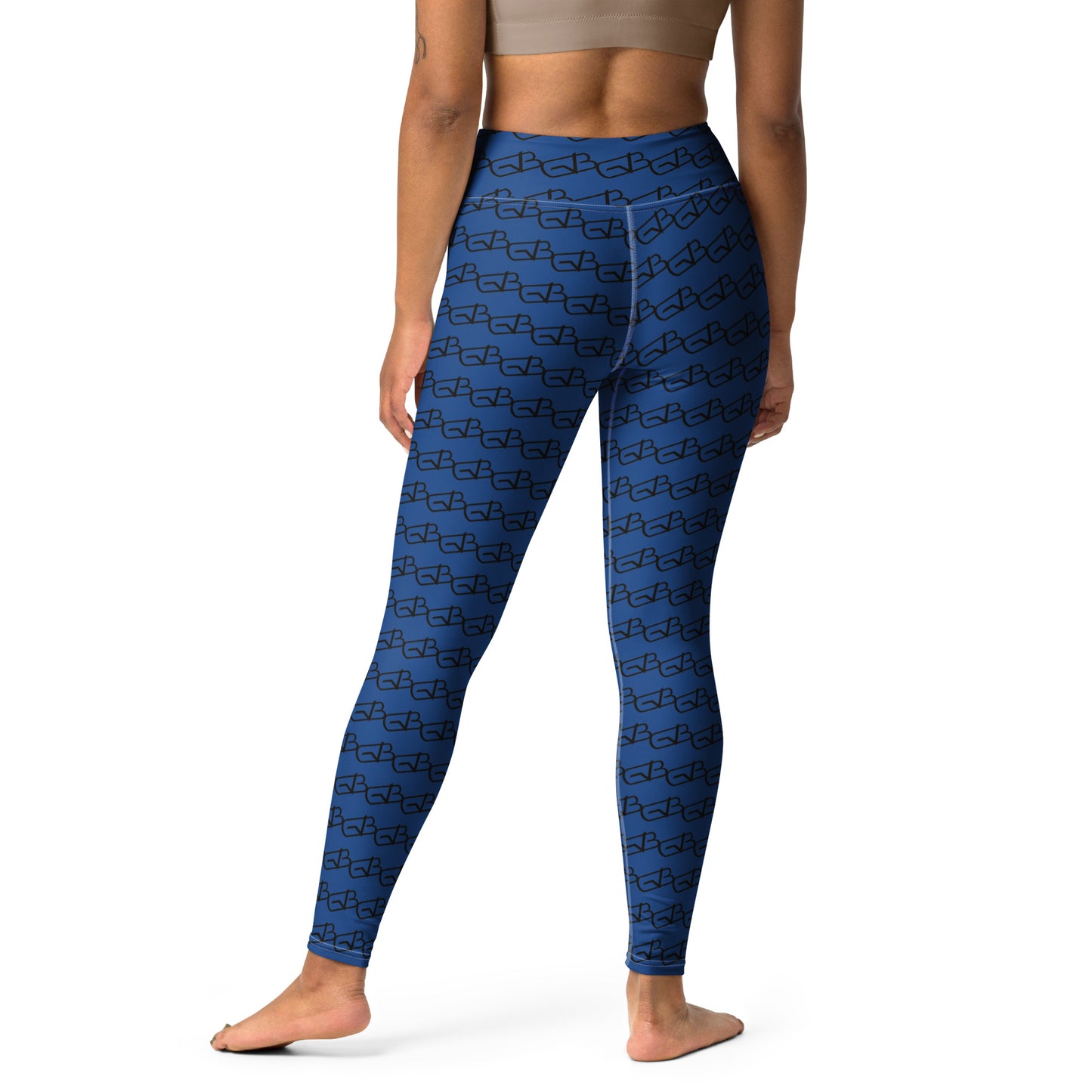 GB Logo Yoga Leggings Blue