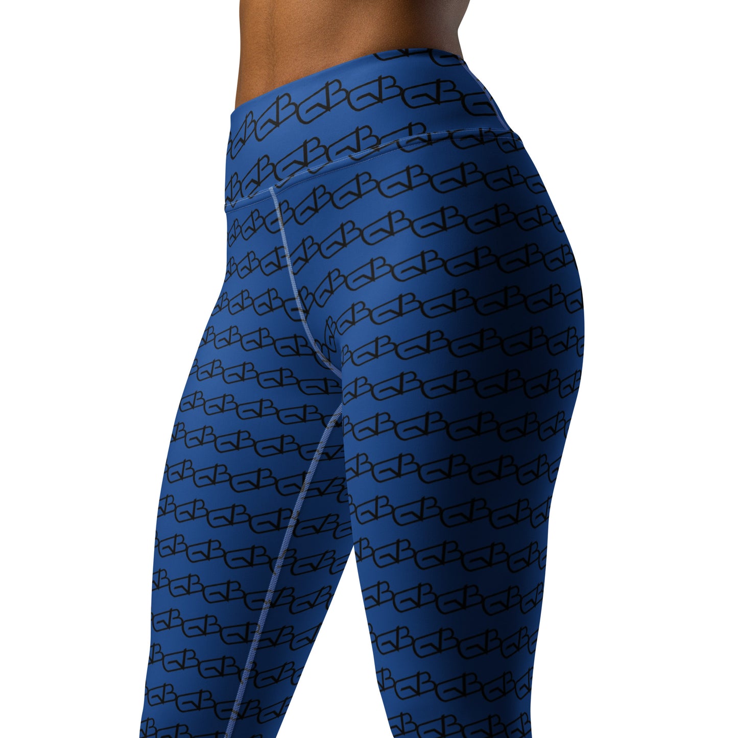 GB Logo Yoga Leggings Blue