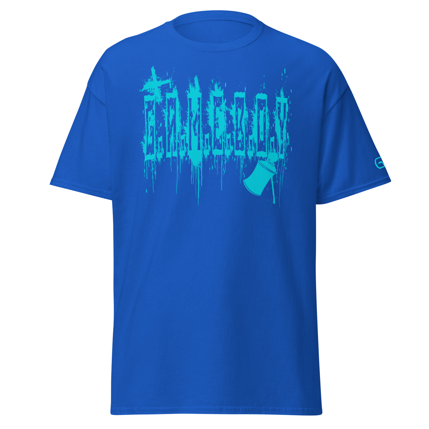 G.A.M.E.B.O.Y Graffiti Slogan Tee TEAL