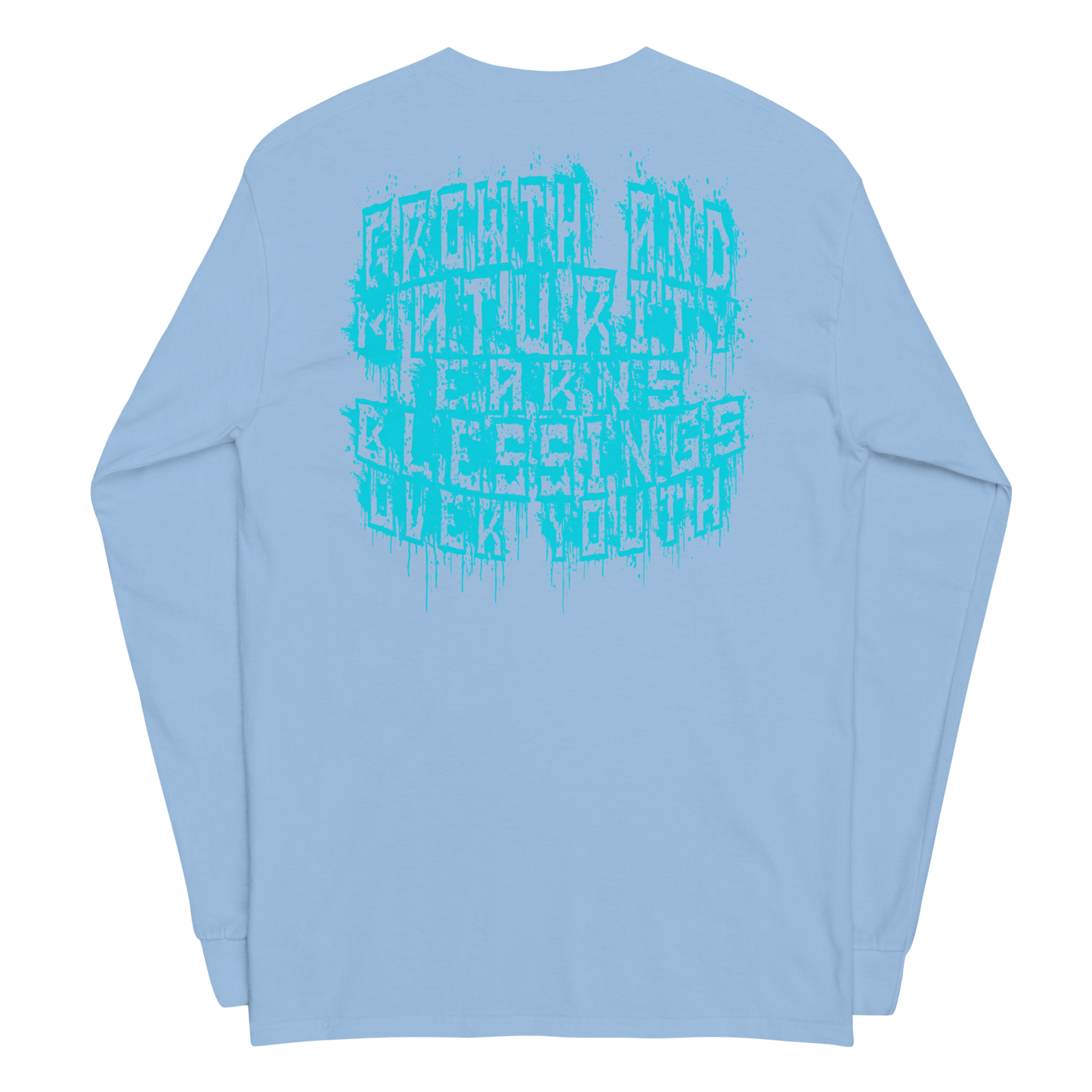 G.A.M.E.B.O.Y Graffiti Slogan Long Sleeve Tee TEAL