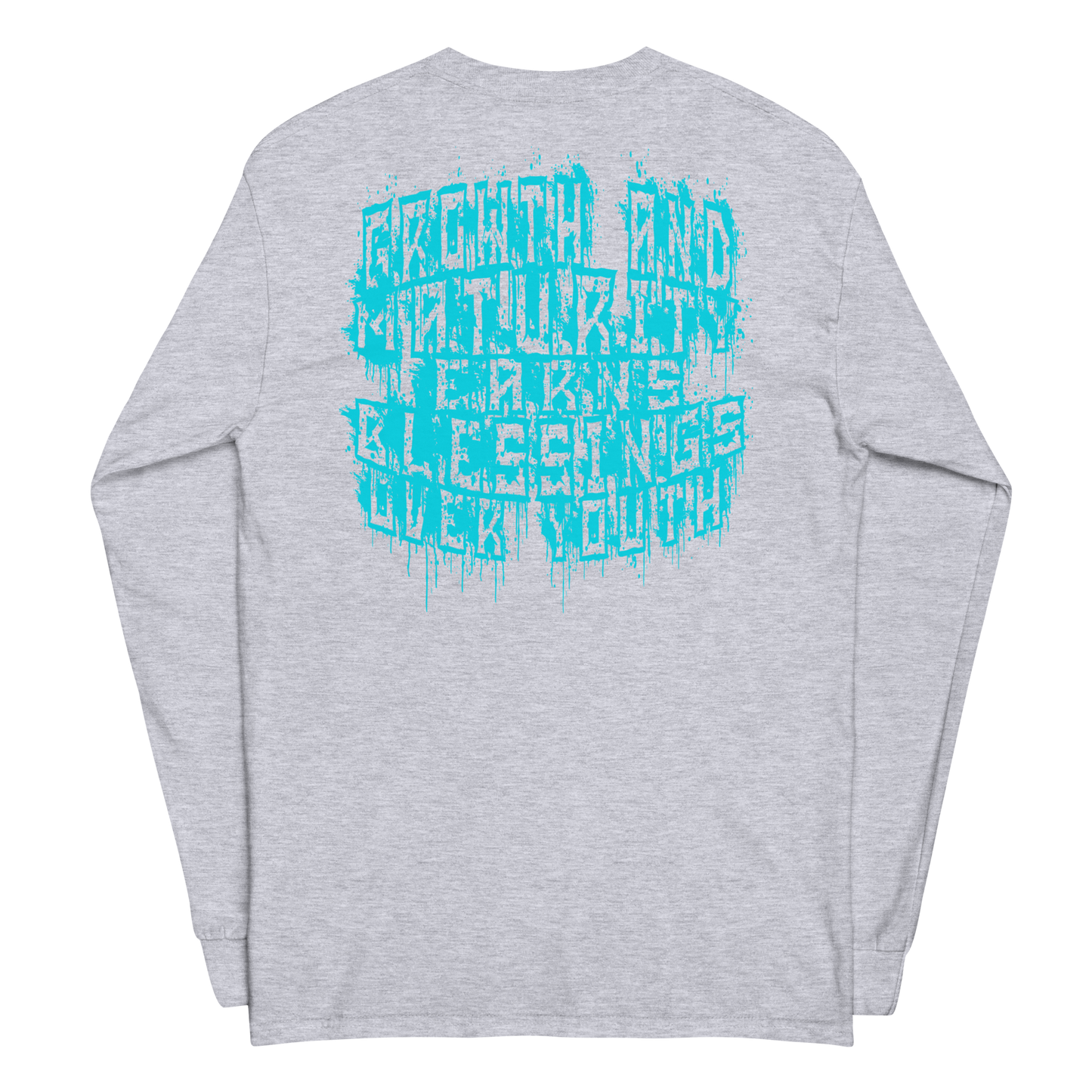 G.A.M.E.B.O.Y Graffiti Slogan Long Sleeve Tee TEAL