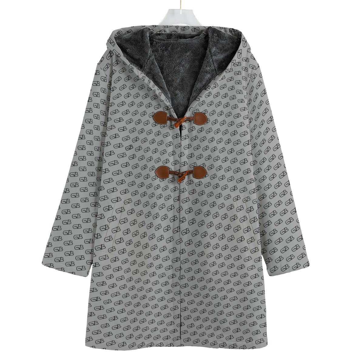 GB Buttoned Trench Coat Grey