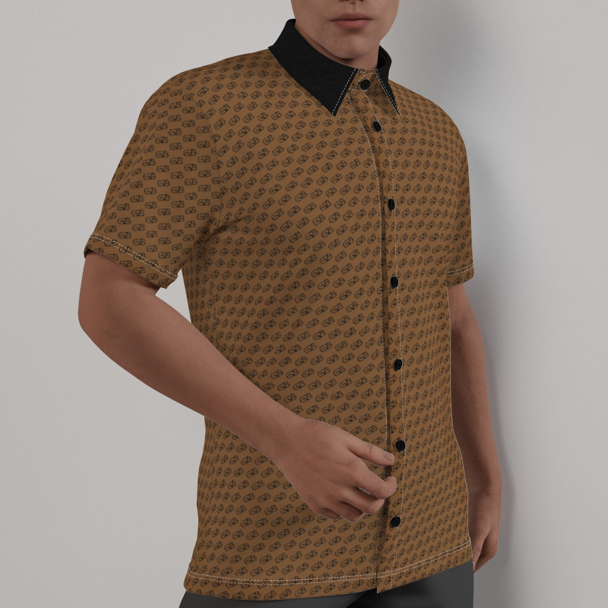 Men's GB Signature Collar Shirt Brown