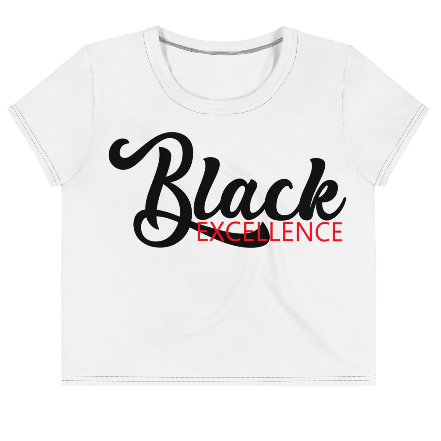 Black Excellence Crop Tee