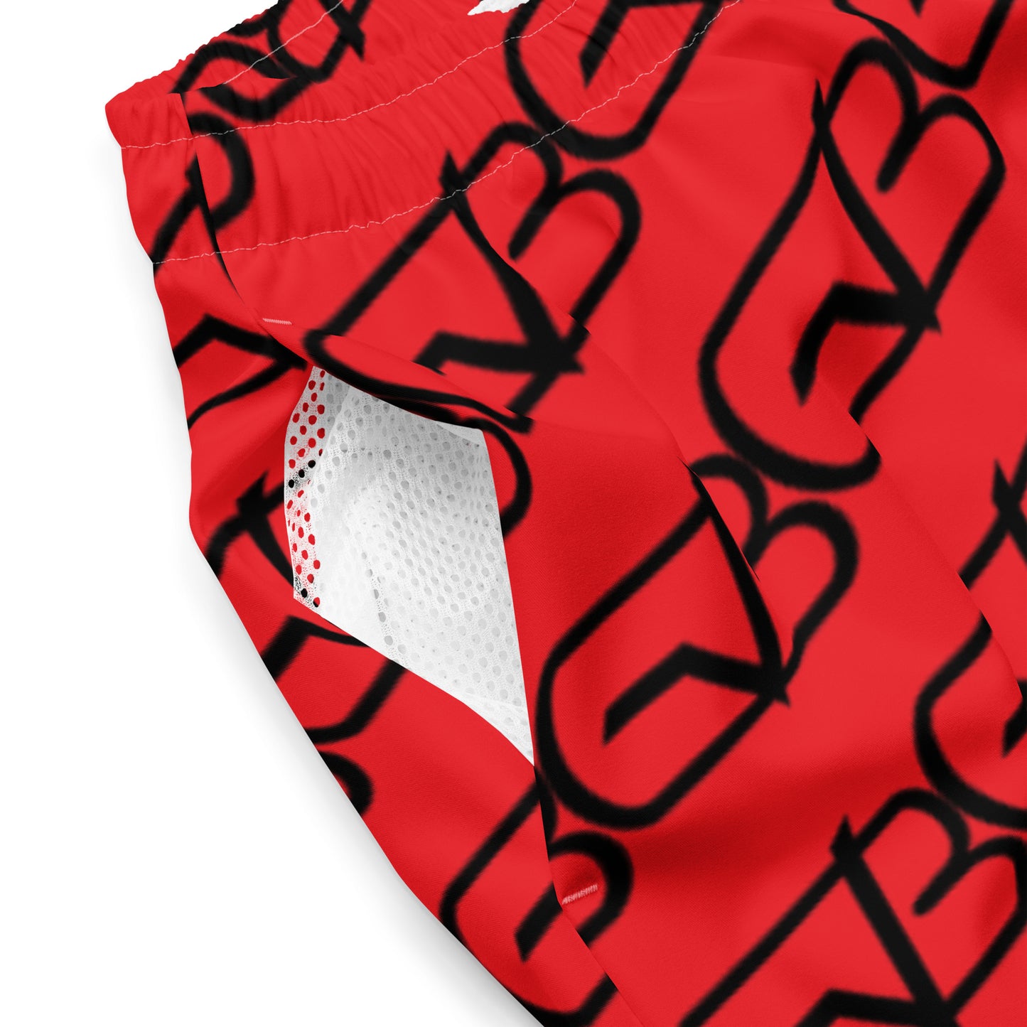 G.A.M.E.B.O.Y Men's Swim Trunks RED