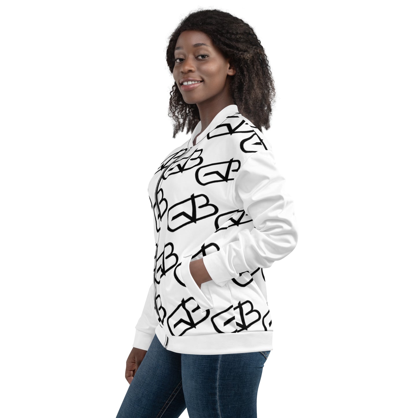 G.A.M.E.B.O.Y Logo Bomber Jacket WHITE