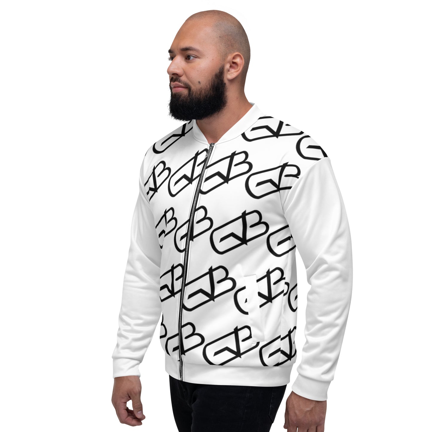 G.A.M.E.B.O.Y Logo Bomber Jacket WHITE
