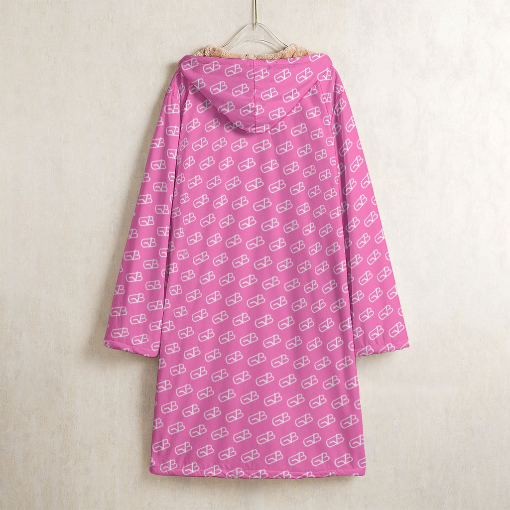 Horn Button Trench Coat Pink
