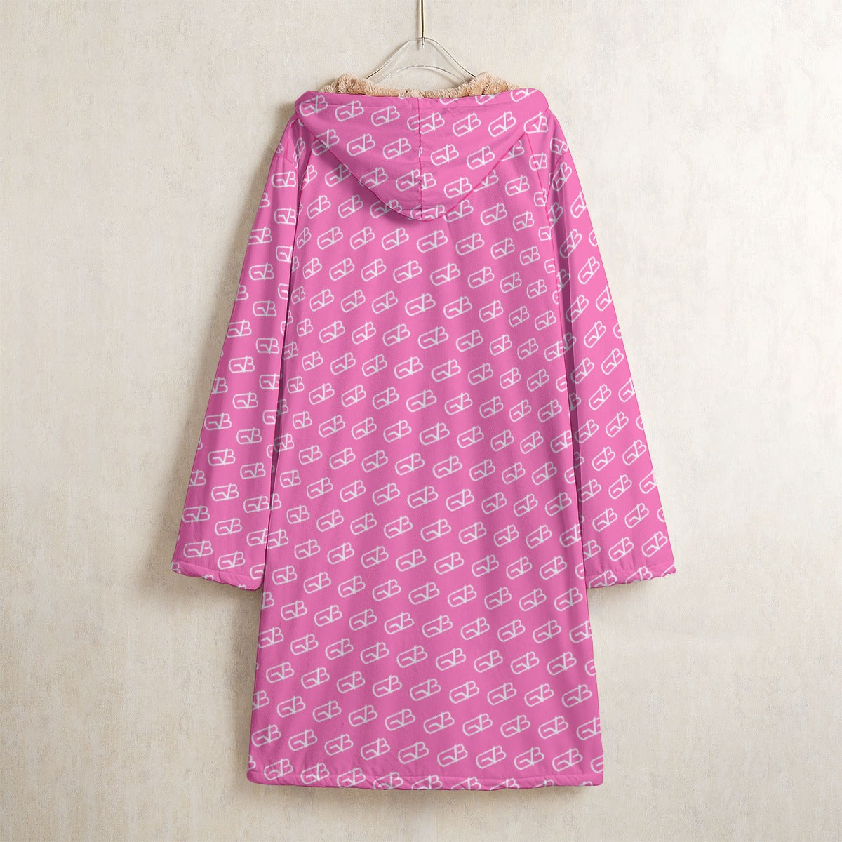 Horn Button Trench Coat Pink