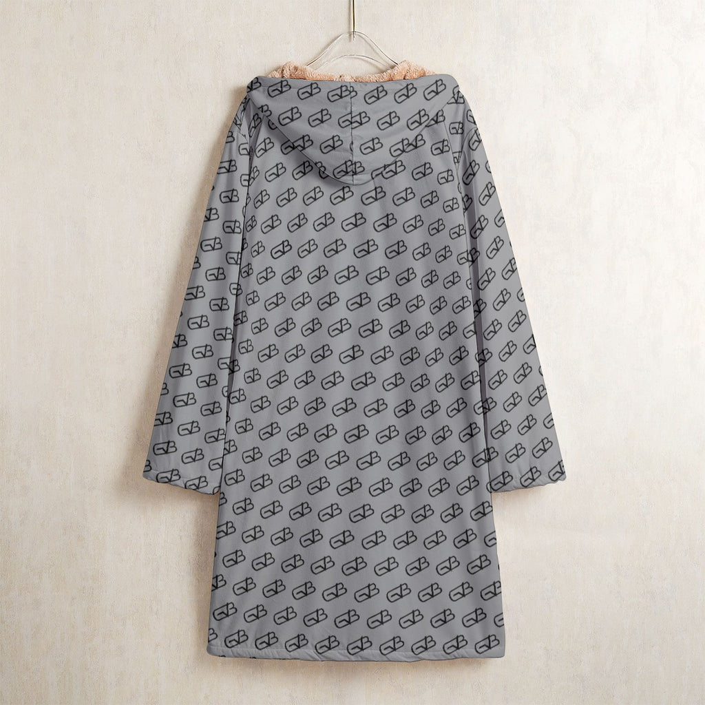 Horn Button Trench Coat Grey