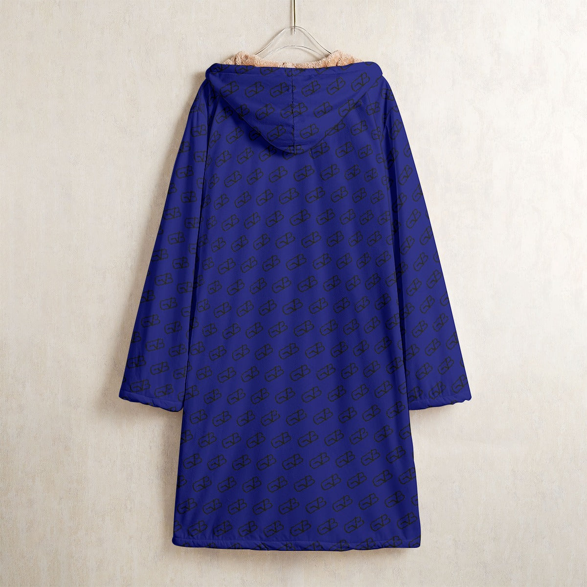 Horn Button Trench Coat Navy