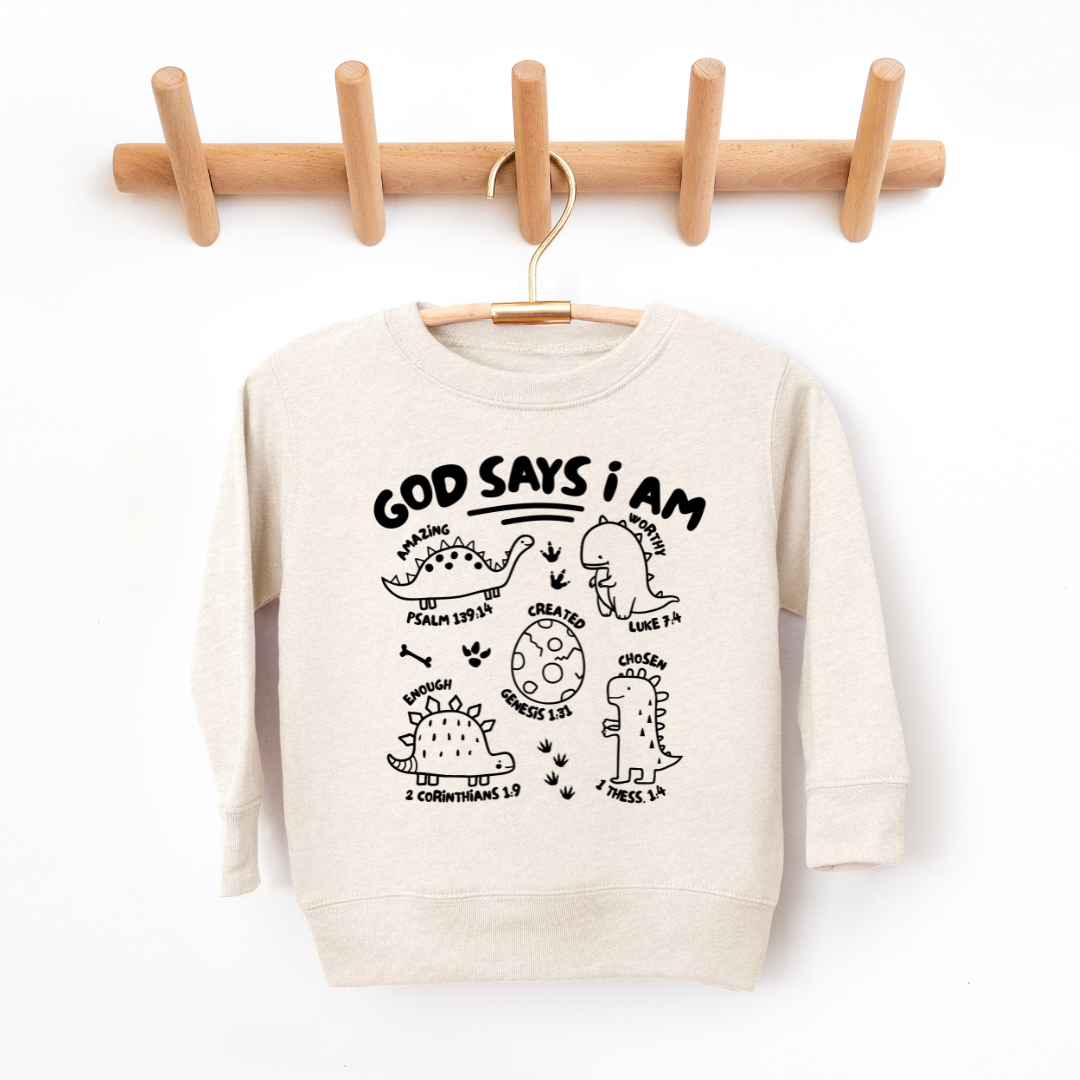 God Says I Am Youth & Toddler Sweatshirt