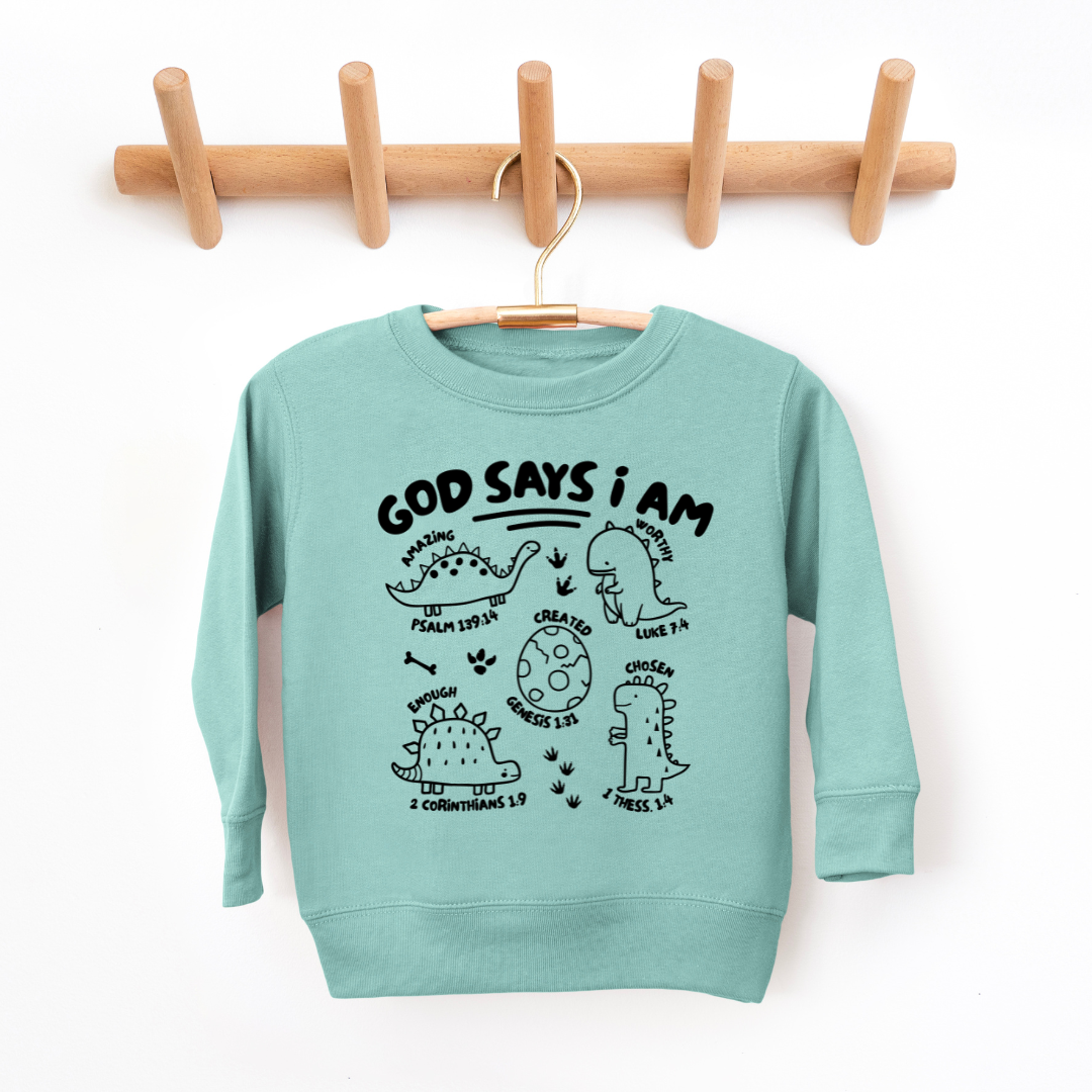 God Says I Am Youth & Toddler Sweatshirt