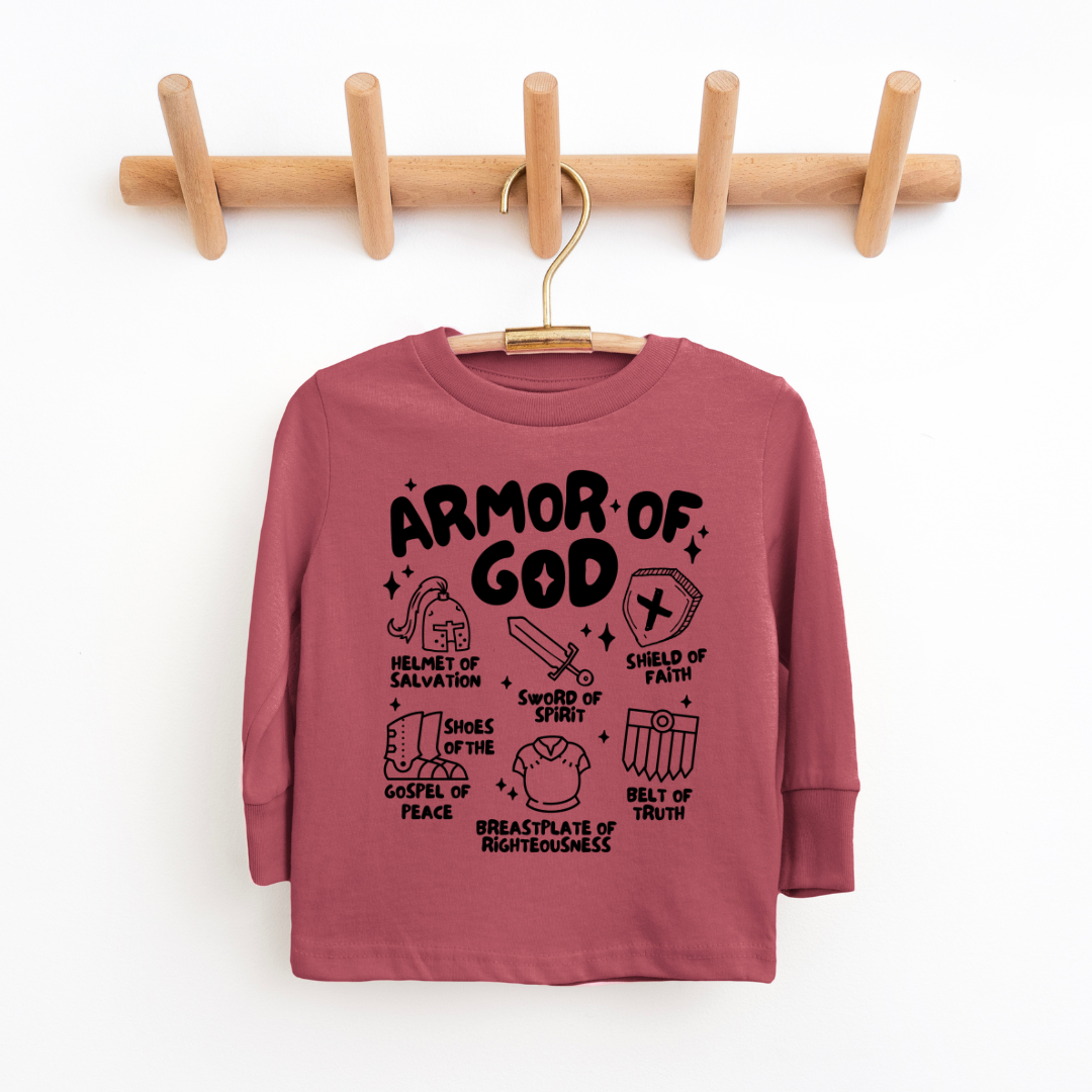 Armor Of God Youth & Toddler Long Sleeve Graphic Tee