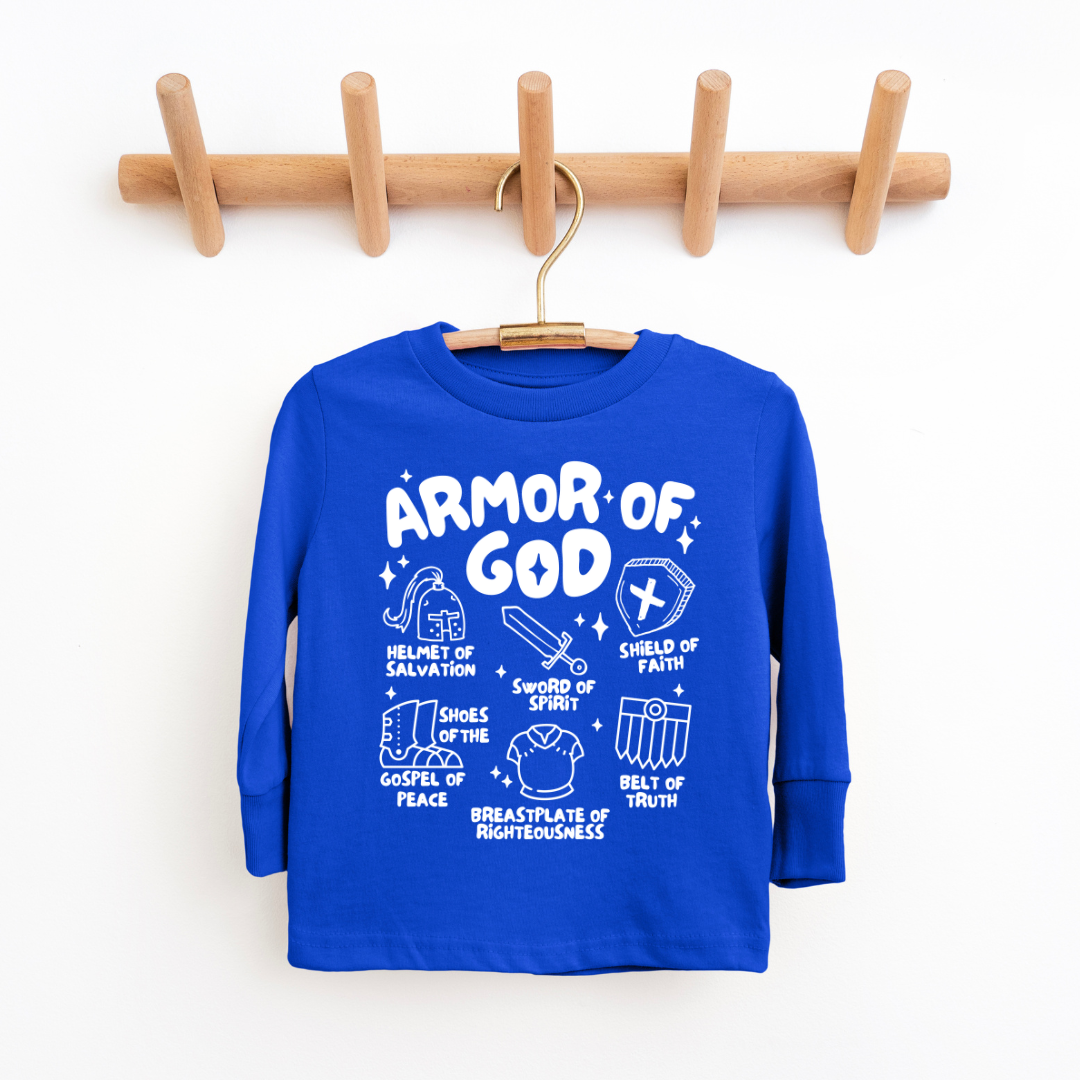 Armor Of God Youth & Toddler Long Sleeve Graphic Tee