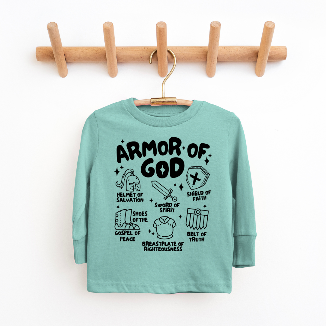 Armor Of God Youth & Toddler Long Sleeve Graphic Tee