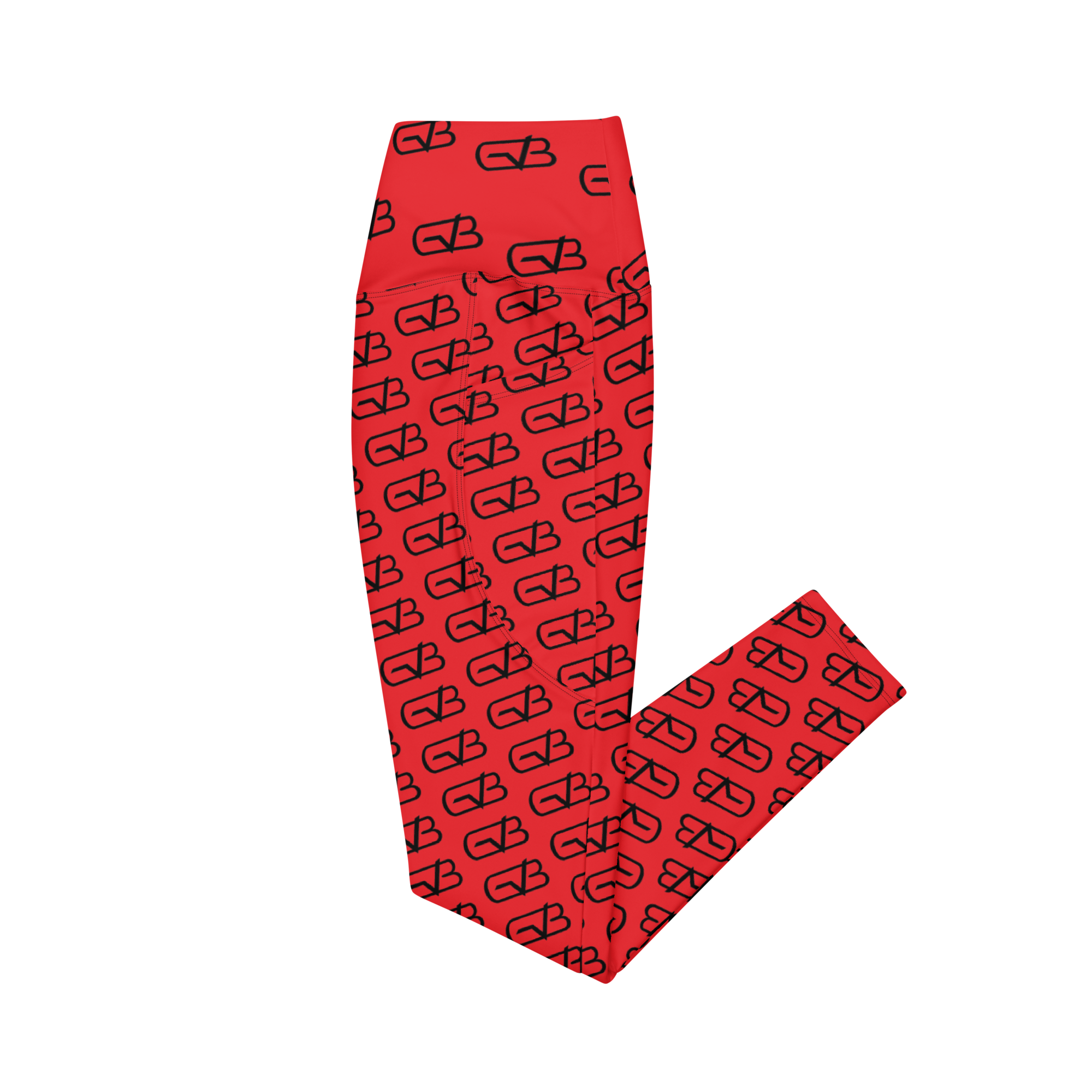 G.A.M.E.B.O.Y Logo RED Leggings with pockets