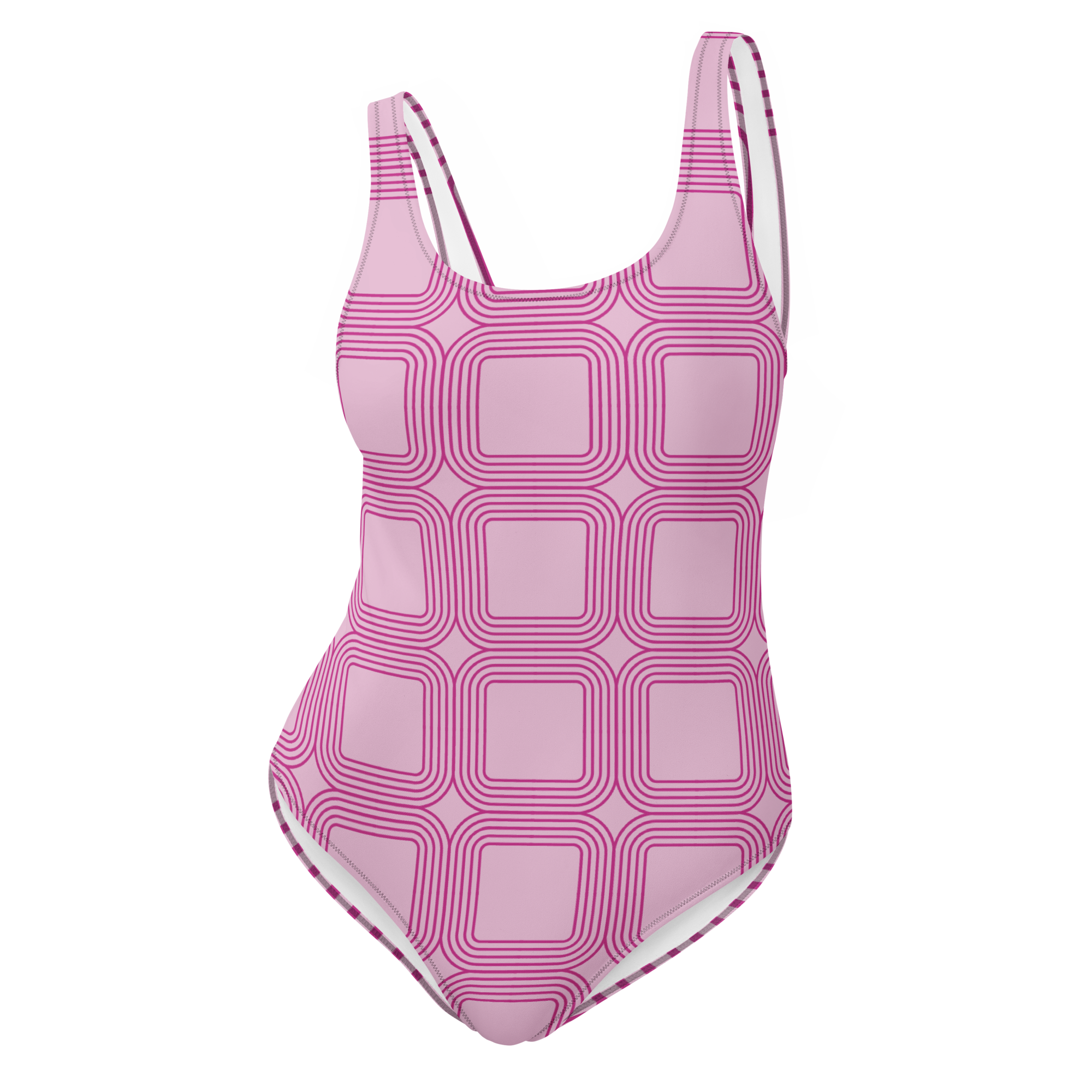 Pink Cubed One-Piece Swimsuit PINK