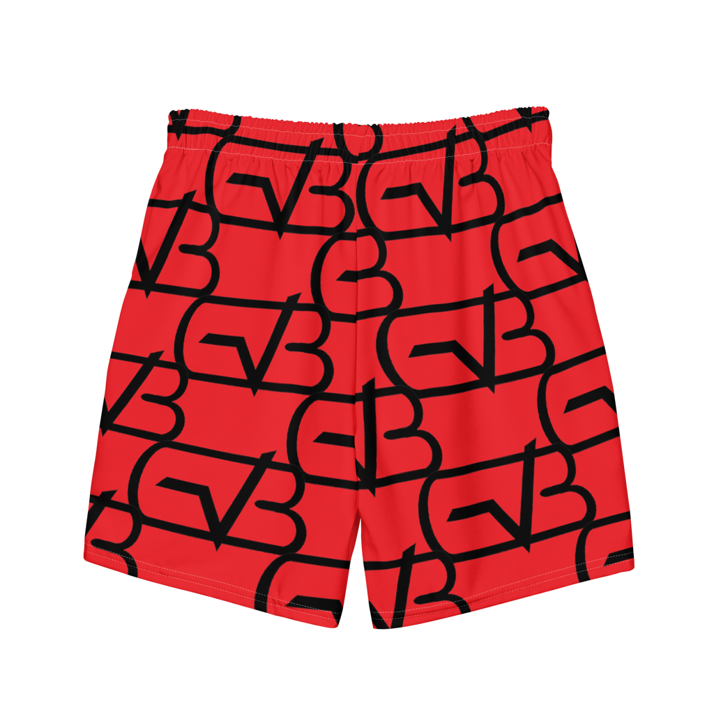 G.A.M.E.B.O.Y Men's Swim Trunks RED