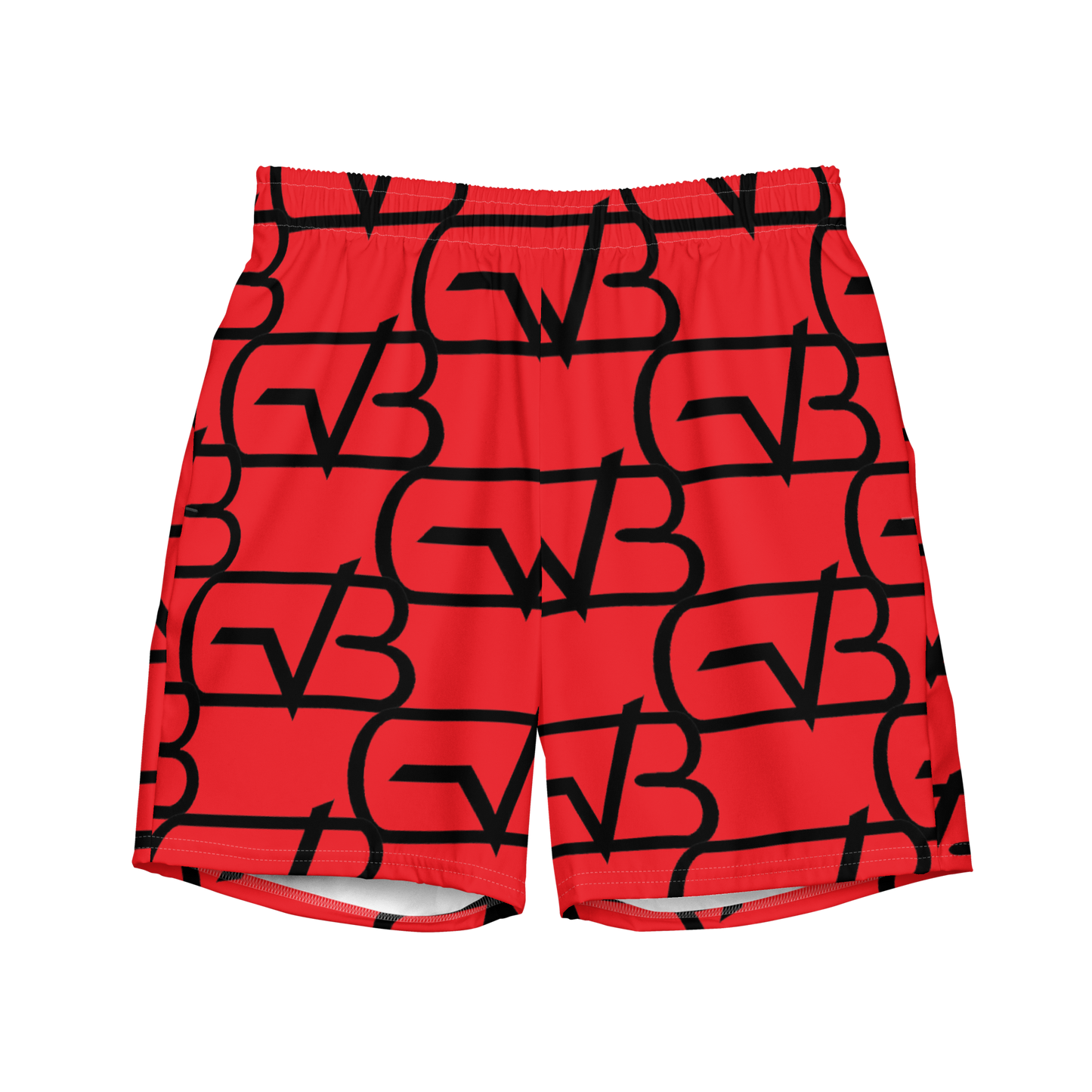 G.A.M.E.B.O.Y Men's Swim Trunks RED