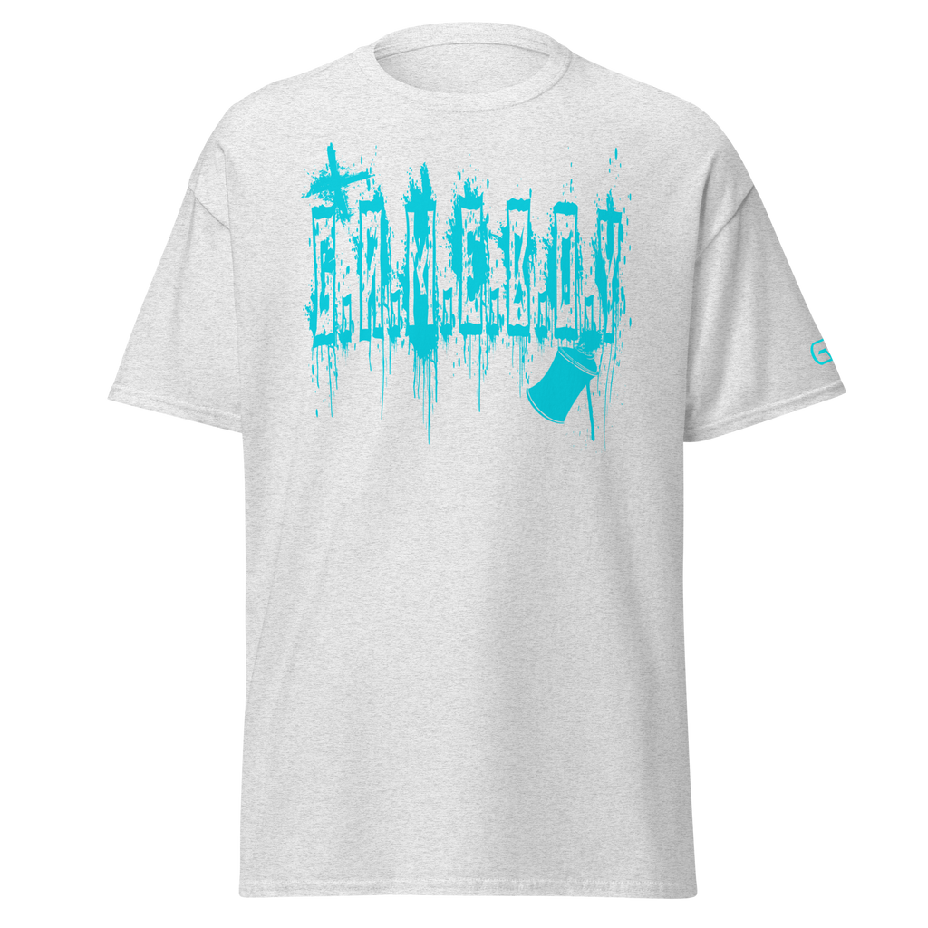 G.A.M.E.B.O.Y Graffiti Slogan Tee TEAL