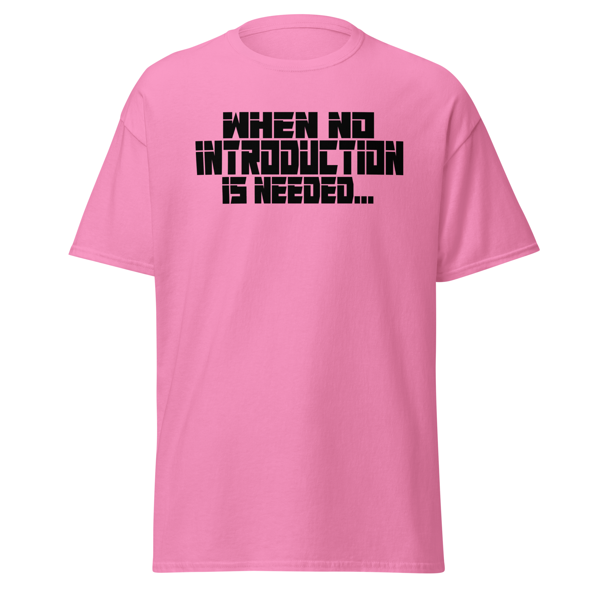 When No Introduction Is Needed Tee