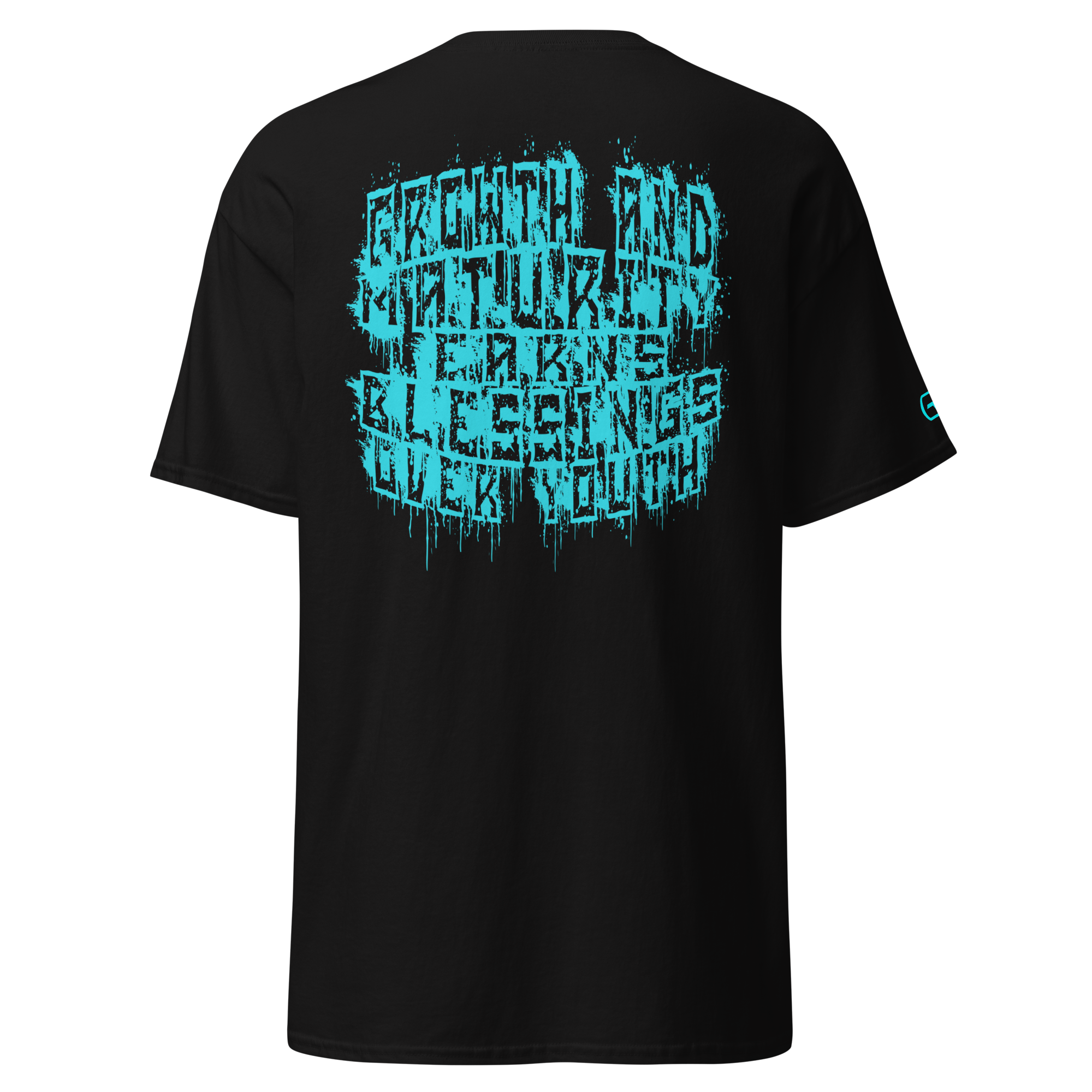 G.A.M.E.B.O.Y Graffiti Slogan Tee TEAL