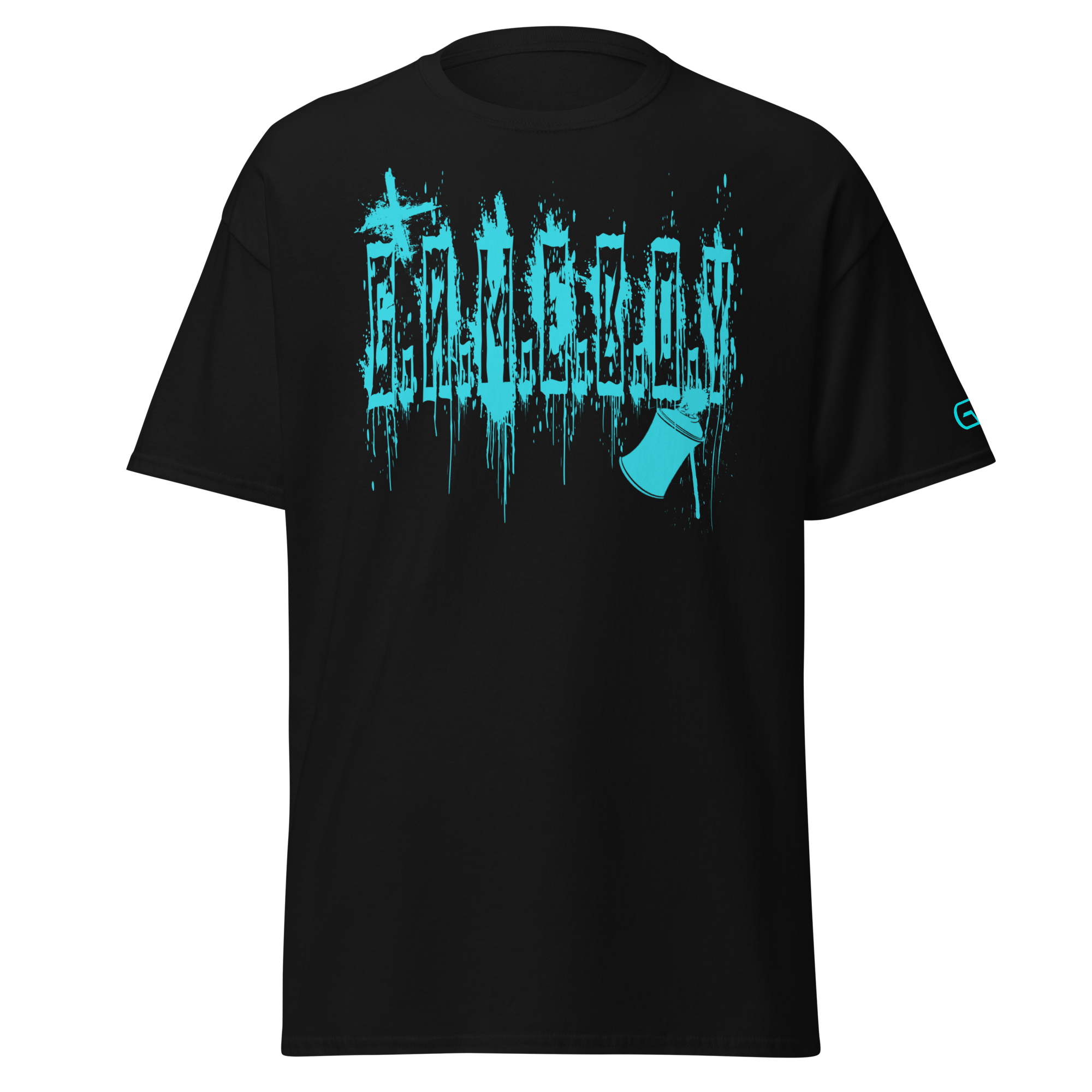 G.A.M.E.B.O.Y Graffiti Slogan Tee TEAL