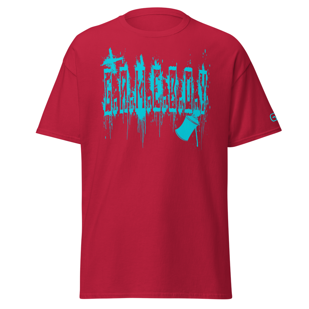 G.A.M.E.B.O.Y Graffiti Slogan Tee TEAL