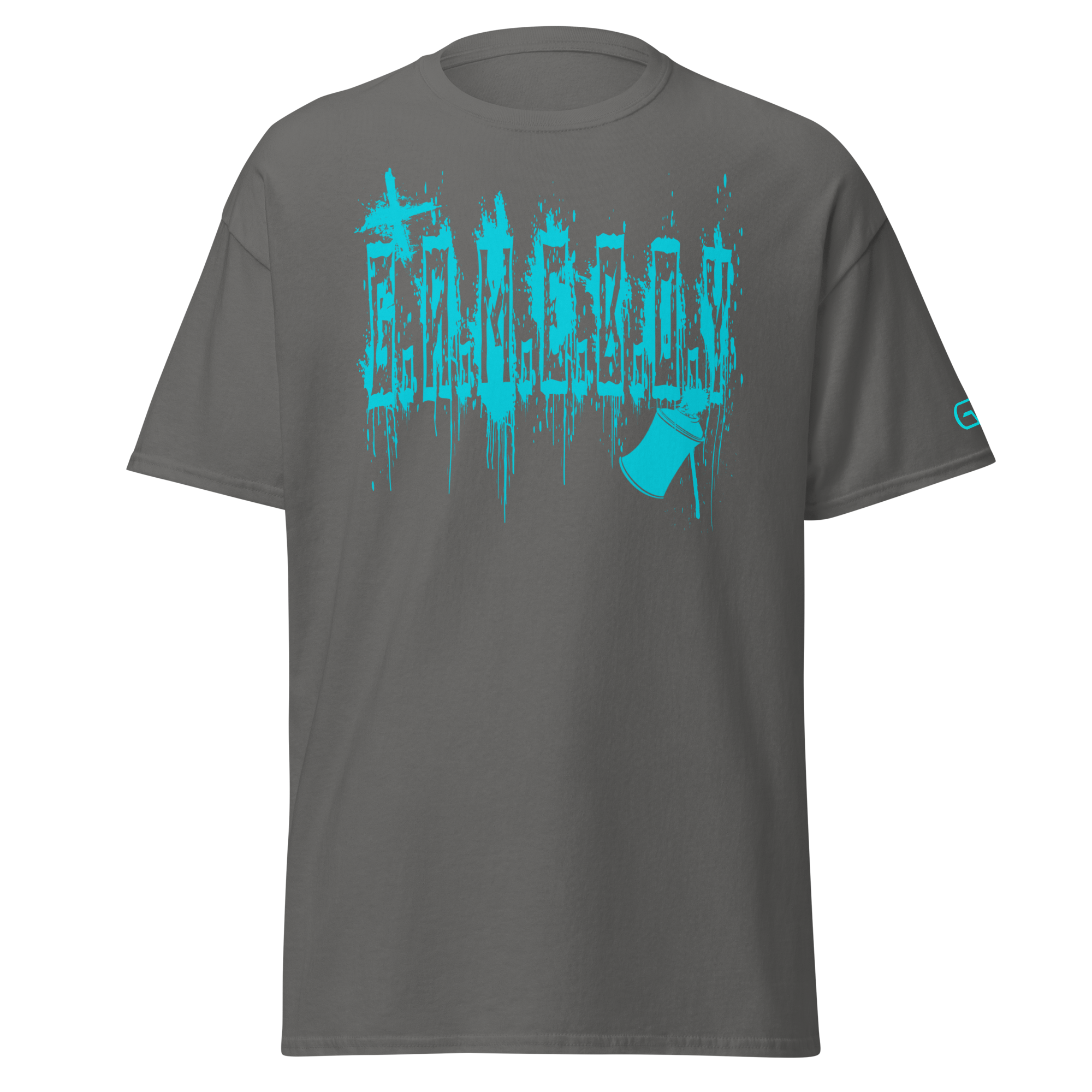 G.A.M.E.B.O.Y Graffiti Slogan Tee TEAL