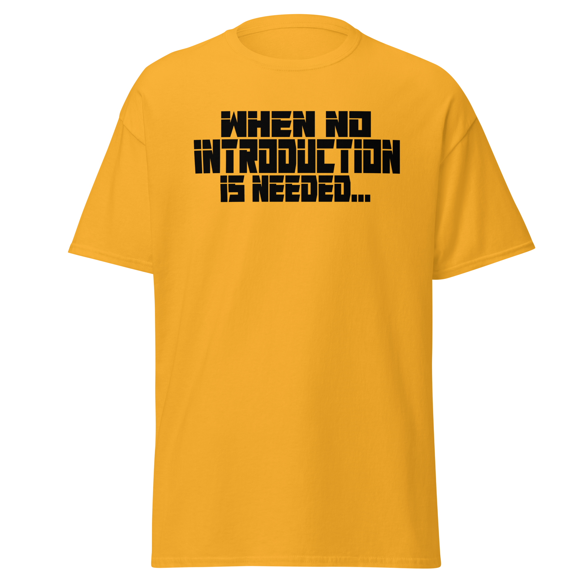 When No Introduction Is Needed Tee