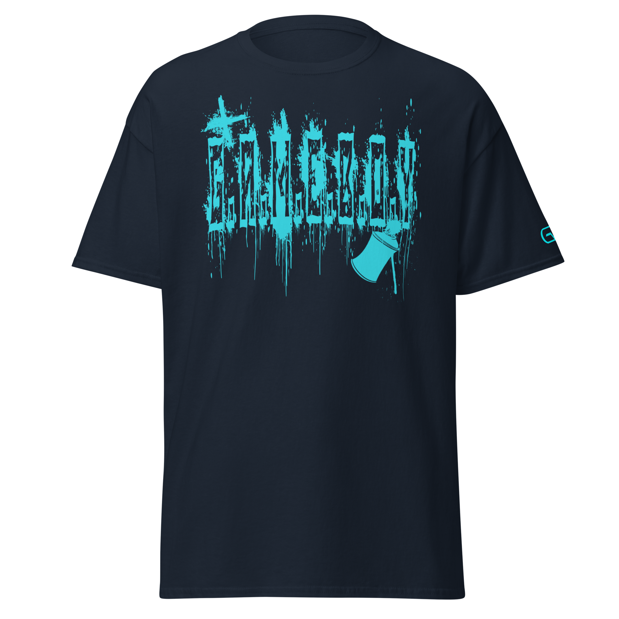 G.A.M.E.B.O.Y Graffiti Slogan Tee TEAL
