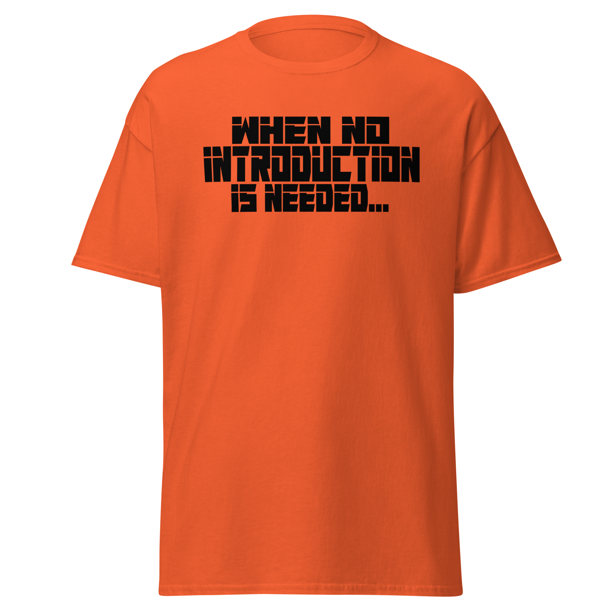 When No Introduction Is Needed Tee