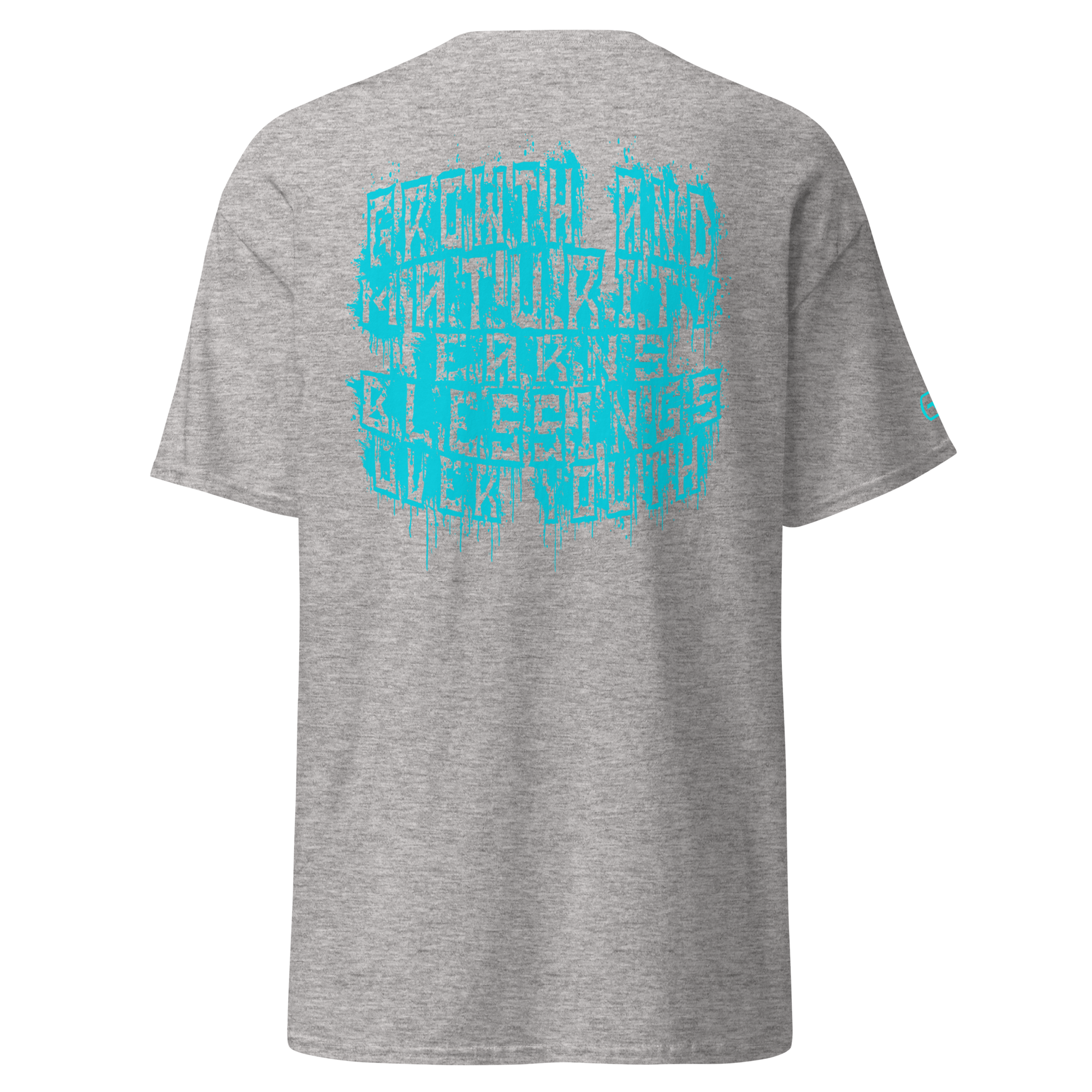 G.A.M.E.B.O.Y Graffiti Slogan Tee TEAL