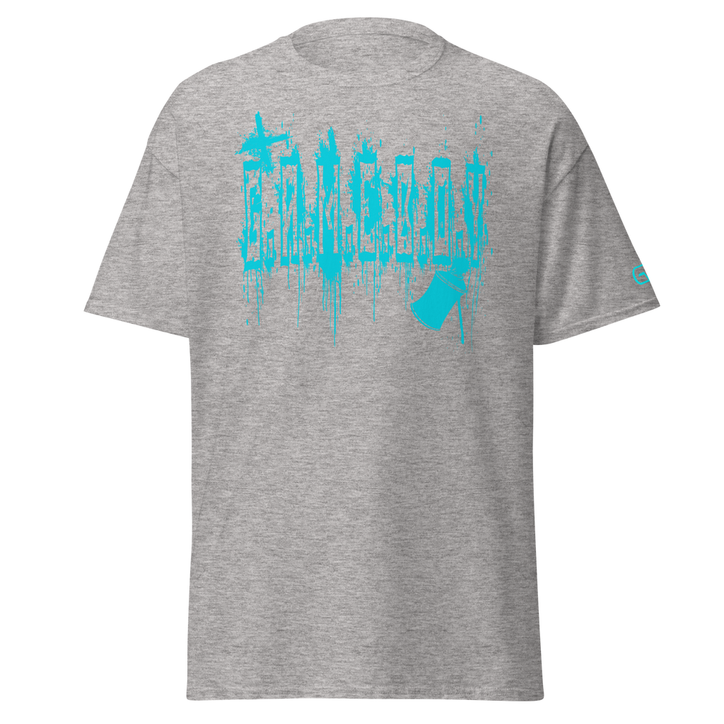 G.A.M.E.B.O.Y Graffiti Slogan Tee TEAL