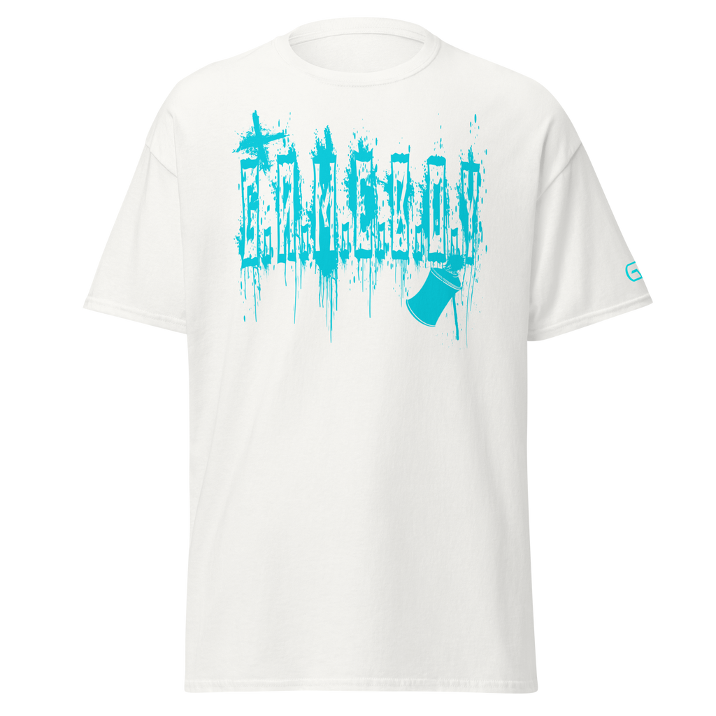 G.A.M.E.B.O.Y Graffiti Slogan Tee TEAL