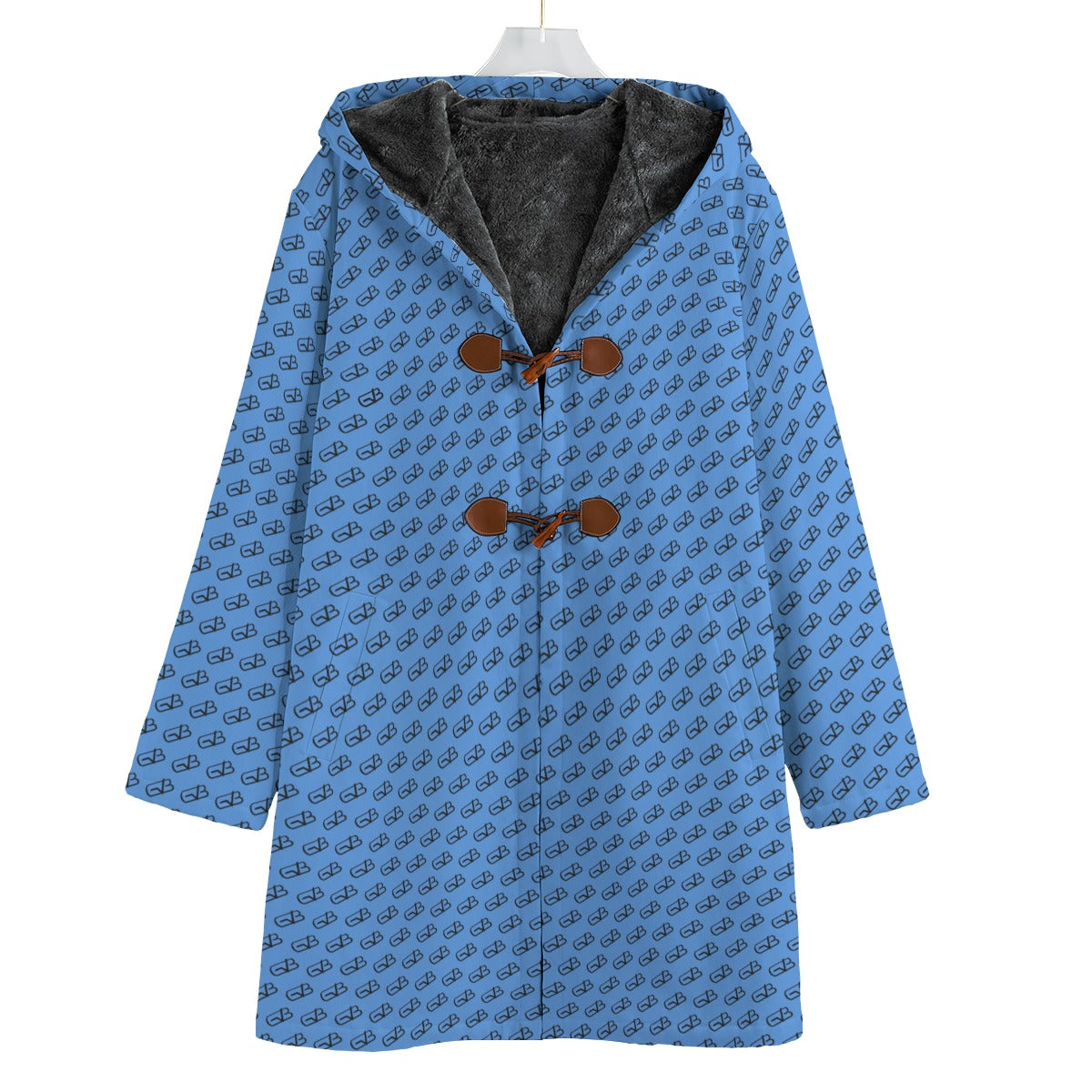 GB Buttoned Trench Coat Blue