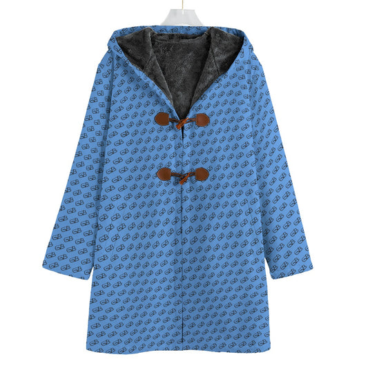 GB Buttoned Trench Coat Blue