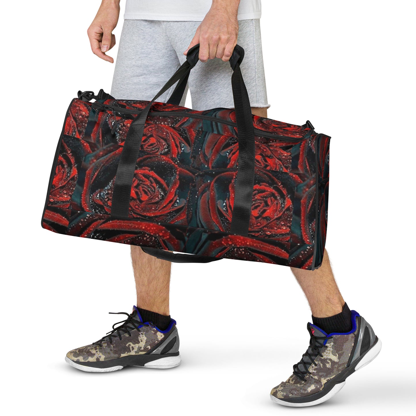 Red Rose Duffle Bag